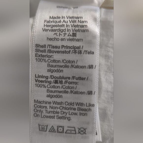 Madewell White Button-Front Maxi Dress Sundress Size 6 - Picture 12 of 12